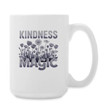  Kindness Magic Blumenwiese Freundlichkeit - Große Tasse 440 ml - Weiß - Rechts