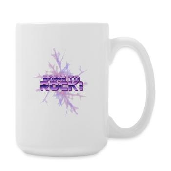 Born to Rock Neon Eis-Splash - Große Tasse 440 ml - Weiß - Rechts