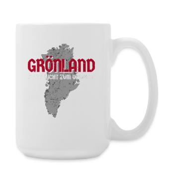 Groenland Non à vendre - Grande tasse 440 ml - blanc - Droite