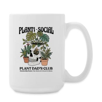 Planti-Social Plant Dad's Club - Large Mug 440 ml - white - Right
