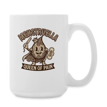 Menstruella Queen of Pain – Vintage 30s Cartoon - Large Mug 440 ml - white - Right