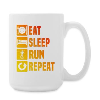 Motif de course frais pour les courses - Grande tasse 440 ml - blanc - Droite