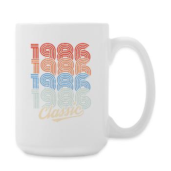 Néon rétro classique de 1986 - Grande tasse 440 ml - blanc - Droite