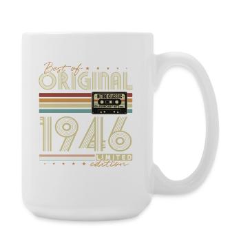 Original 1946 Vintage Anniversaire Rétro - Grande tasse 440 ml - blanc - Droite