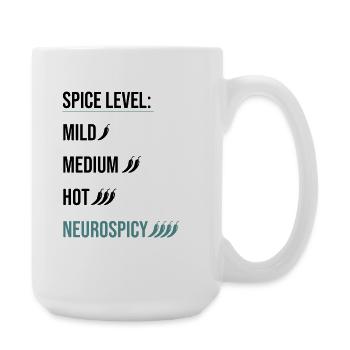 Spice Level Neurospicy - Neurodivergent Humor - Große Tasse 440 ml - Weiß - Rechts