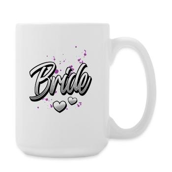Enterrement de vie de garçon de l’équipe de la mariée - Grande tasse 440 ml - blanc - Droite