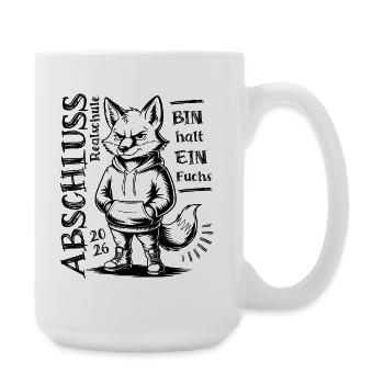 Secondary school graduation 2026 - I'm just a fox - Large Mug 440 ml - white - Right
