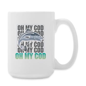 Angler Gift Funny Fishing Fisherman Fishing - Large Mug 440 ml - white - Right