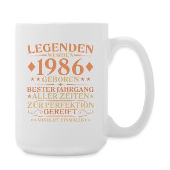 40e anniversaire Unique 1986 Né - Grande tasse 440 ml - blanc - Droite