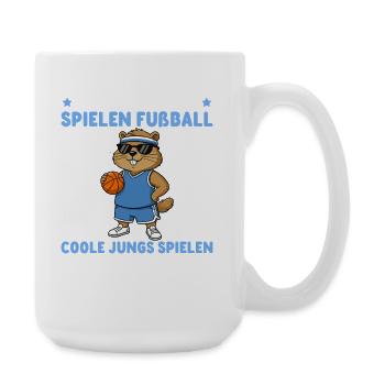 Groundhog - Cool Boys Playing Basketball - Large Mug 440 ml - white - Right