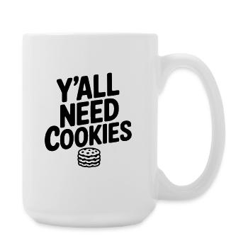 Vous avez besoin de cookies - Grande tasse 440 ml - blanc - Droite
