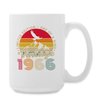 1966 Vintage Rétro Cadeau D'anniversaire - Grande tasse 440 ml - blanc - Droite