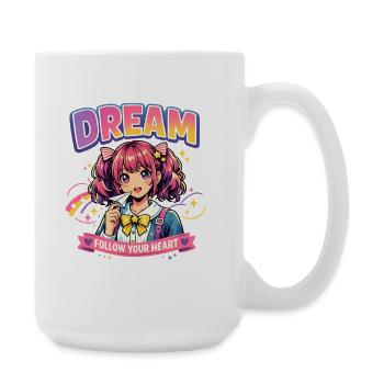 Dream - Suit Your Heart Anime Girl Design - Grande tasse 440 ml - blanc - Droite