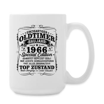 60. Geburtstag 1966 Oldtimer Geschenk Retro - Große Tasse 440 ml - Weiß - Rechts