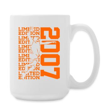 LIMITED EDITION 2007 BASKETBALL 19. GEBURTSTAG - Große Tasse 440 ml - Weiß - Rechts