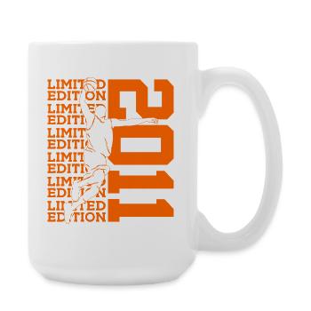 LIMITED EDITION 2011 BASKETBALL 15TH BIRTHDAY - Large Mug 440 ml - white - Right