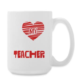 I Love English Teacher - Large Mug 440 ml - white - Right