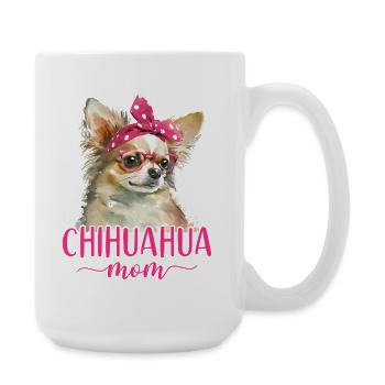 Chihuahua Chihuahua Maman - Grande tasse 440 ml - blanc - Droite