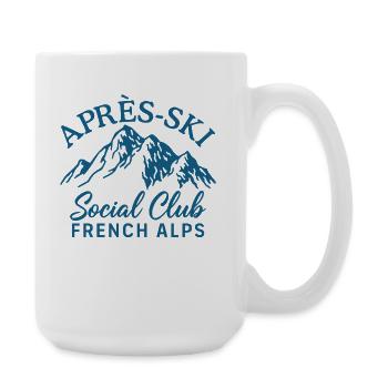 Après Ski Social Club French Alps Skiing - Large Mug 440 ml - white - Right