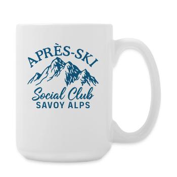 Après Ski Social Club Savoy Alps Skiing - Large Mug 440 ml - white - Right