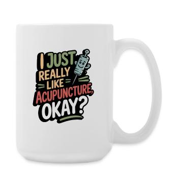 Acupuncture Chinese Medicine Health - Large Mug 440 ml - white - Right