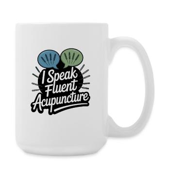 Acupuncture Chinese Medicine Health - Large Mug 440 ml - white - Right