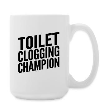 Toilet Closing Champion - Large Mug 440 ml - white - Right