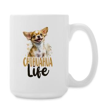 Chihuahua Chihuahueño Chihuahua - Grande tasse 440 ml - blanc - Droite