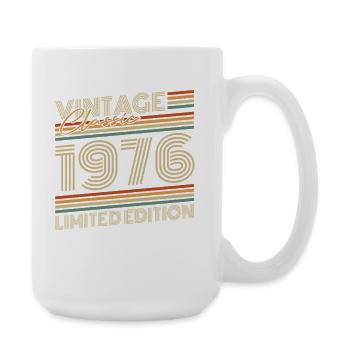 Vintage 1976 Jahrgang Geburtstagsgeschenk - Große Tasse 440 ml - Weiß - Rechts