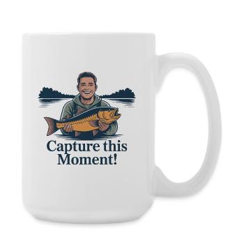 Capture This Moment: Fishing - Large Mug 440 ml - white - Right