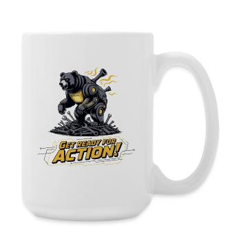 Bear Mech Action Gear - Large Mug 440 ml - white - Right