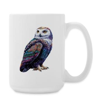 Snowy Owl White Owl Owl Owl Owl Snow Owl - Large Mug 440 ml - white - Right