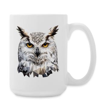 Snowy Owl White Owl Owl Owl Owl Snow Owl - Large Mug 440 ml - white - Right