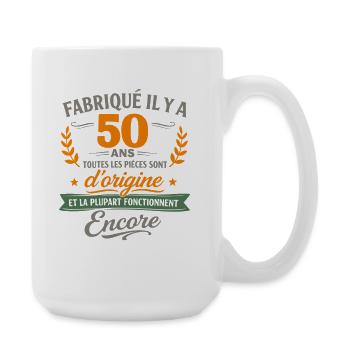 Fabriqué il y a 50 ans toutes les pièces d’origine - Grande tasse 440 ml - blanc - Droite