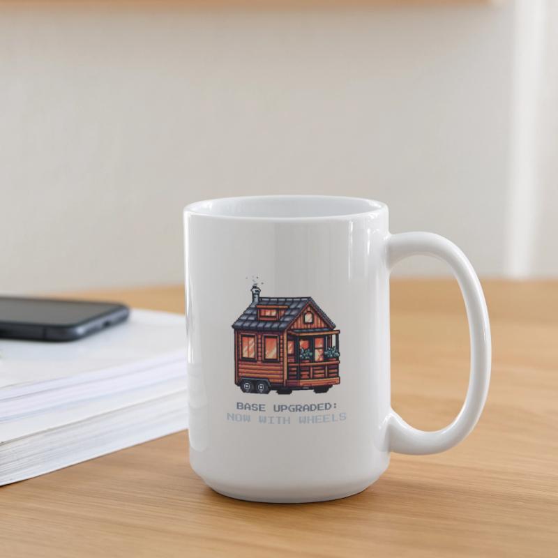 Basic upgrade on wheels | Tiny House Large Mug 440 ml