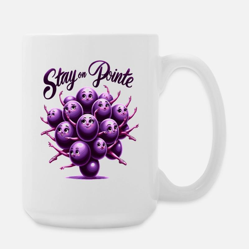 Pointe Grapes Dream - Large Mug 440 ml - white