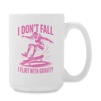 Skater Sayings Skateboard Funny Skater Gift - Large Mug 440 ml - white - Right