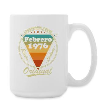 February 1976 Retro Vintage Birthday Gift - Large Mug 440 ml - white - Right