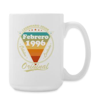 February 1996 Retro Vintage Birthday Gift - Large Mug 440 ml - white - Right