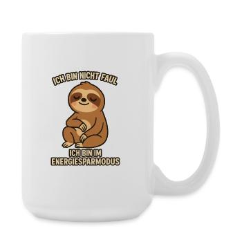 ICH BIN NICHT FAUL - IM ENERGIESPARMODUS - Große Tasse 440 ml - Weiß - Rechts