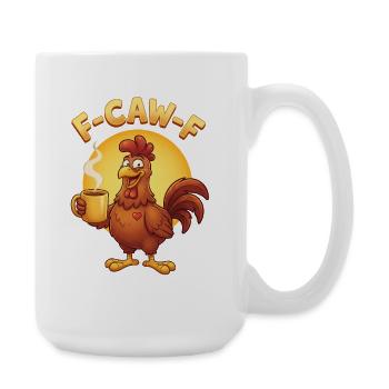 F Caw F Coffee Chicken - Large Mug 440 ml - white - Right