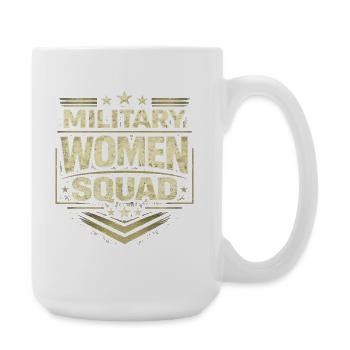 Female Soldier Female Soldiers - Large Mug 440 ml - white - Right