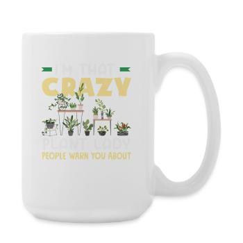 Amante des plantes Femme Plante Plantes drôles - Grande tasse 440 ml - blanc - Droite