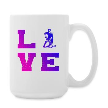 Œuvres de floorball pour votre tenue - Grande tasse 440 ml - blanc - Droite