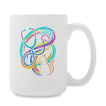 Veterinär - Große Tasse 440 ml - Weiß - Rechts