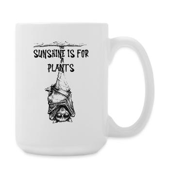 Sunshirt is for Plants Fledermaus - Große Tasse 440 ml - Weiß - Rechts