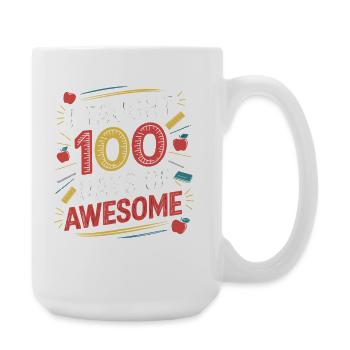 100 Days of Great Teaching - Large Mug 440 ml - white - Right