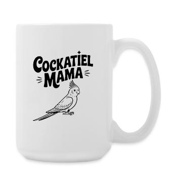 Cockatiel Mama - Large Mug 440 ml - white - Right