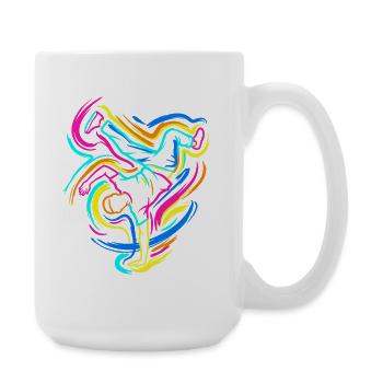 Breakdance - Große Tasse 440 ml - Weiß - Rechts