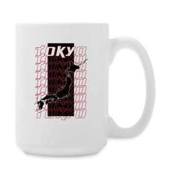 Japanese Tokyo Streetwear - Large Mug 440 ml - white - Right